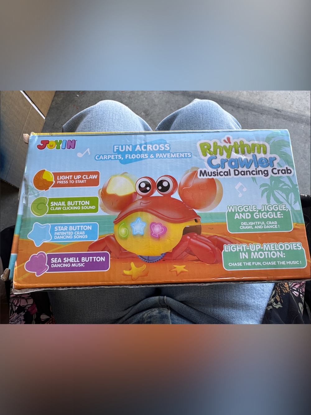 New in box JOYIN Crawling Crab Tummy Time Toy Babie
